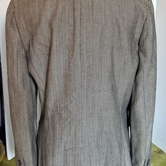 Chaps by Ralph Lauren Tan Herringbone Tailored Blazer - Picture 5 of 5